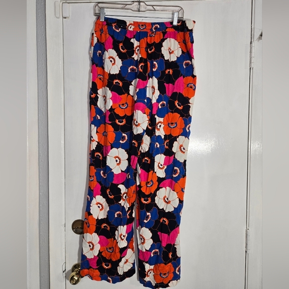 Jules and Leopold Floral Waist Tie Pants Wide Leg Sz XL - Picture 8 of 10